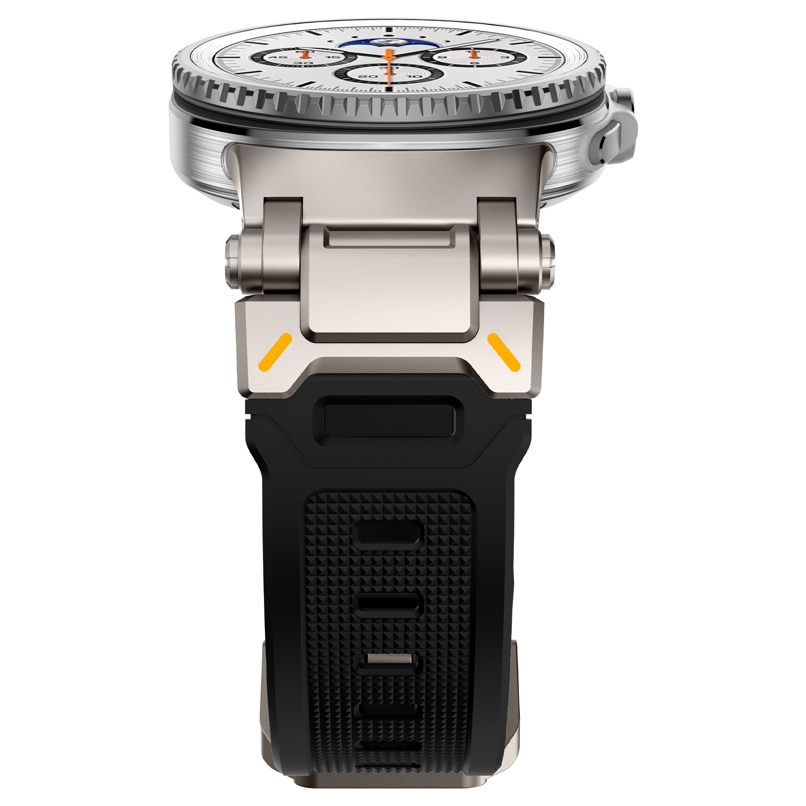 Samsung Galaxy Watch 8 - 40mm 'Explorer' Silicone Strap (Black with Titanium)