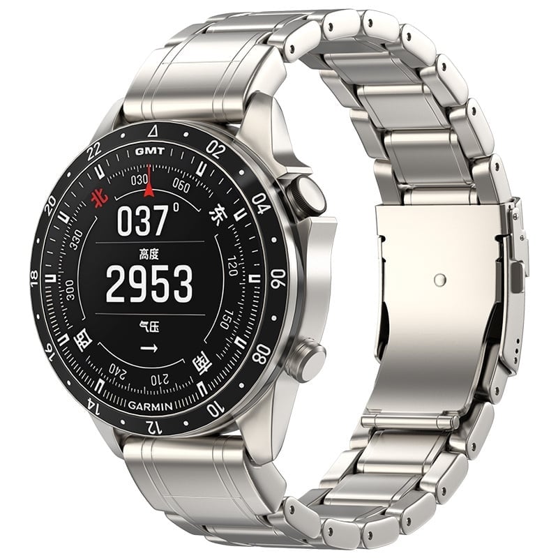 Garmin Quatix 3 / 6x / 7x Solar Premium Titanium Strap (Titanium)