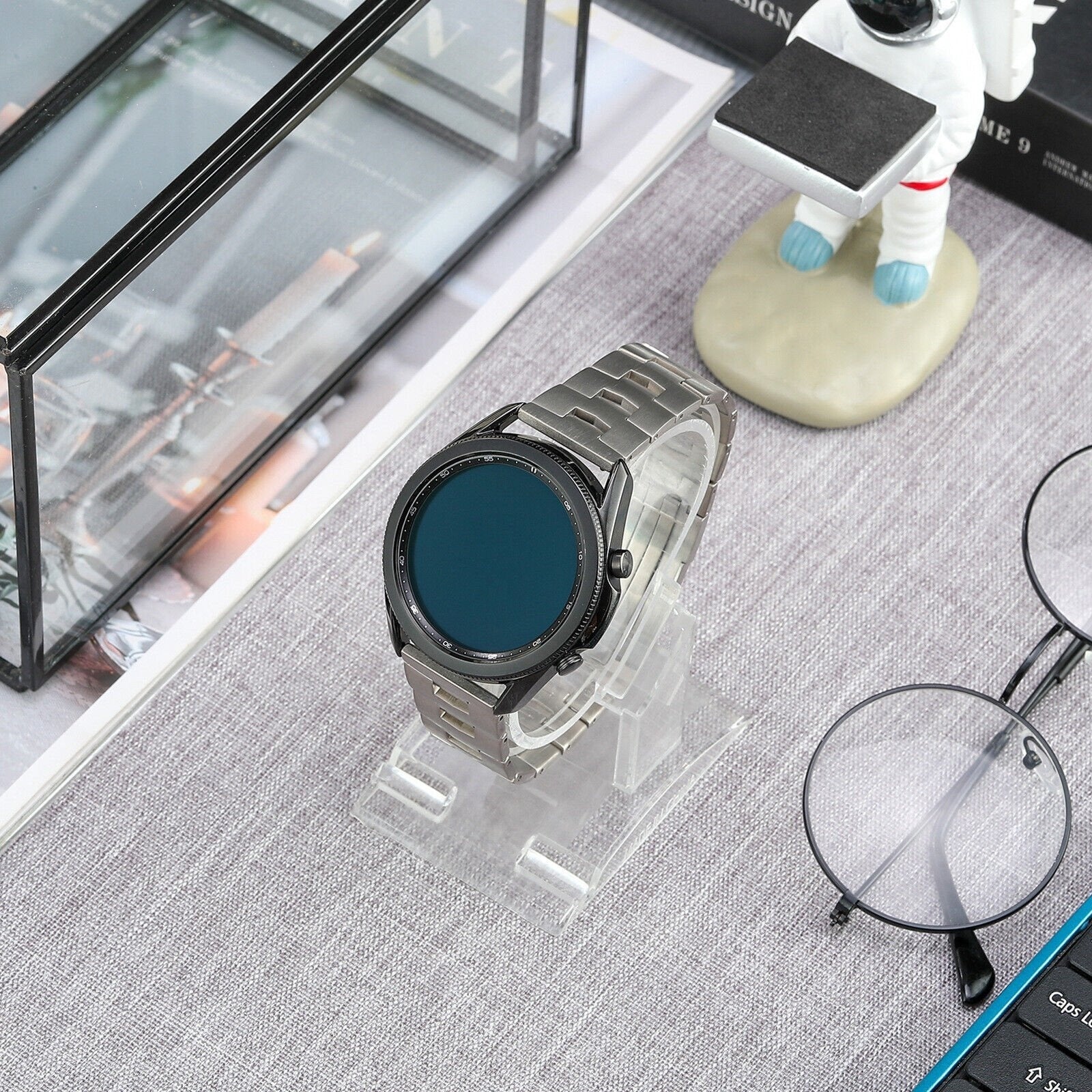 Huawei Watch GT 5 - 46mm Titanium Grain Strap (Flat Closure) (Silver)