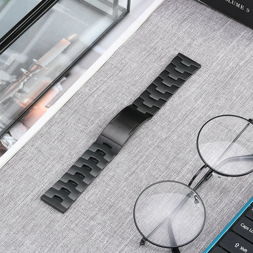 Suunto 9 Peak Pro Titanium Grain Strap (Flat Buckle) (Black)