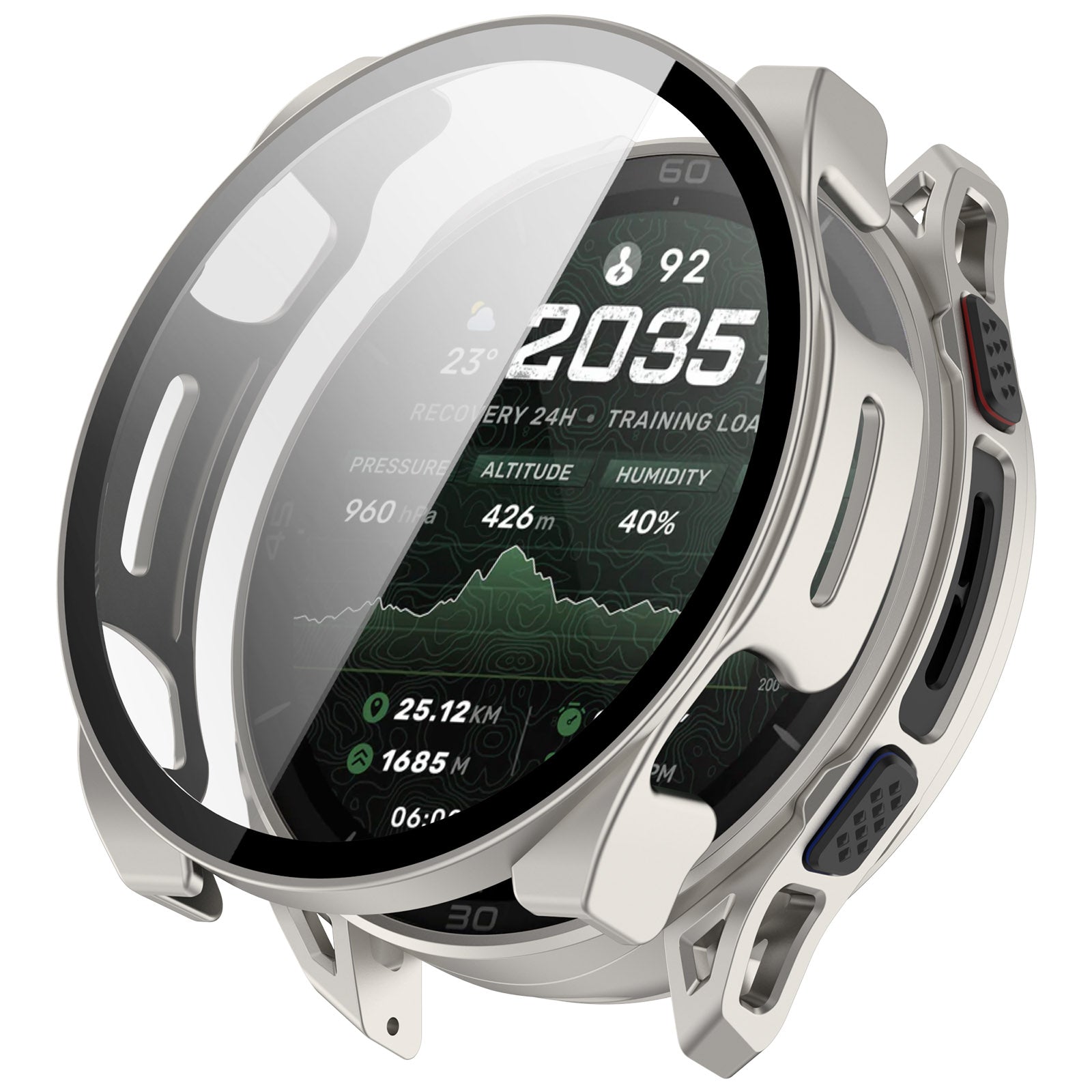 Amazfit Cheetah 2 Ultra PC Case with Glass (Titanium)