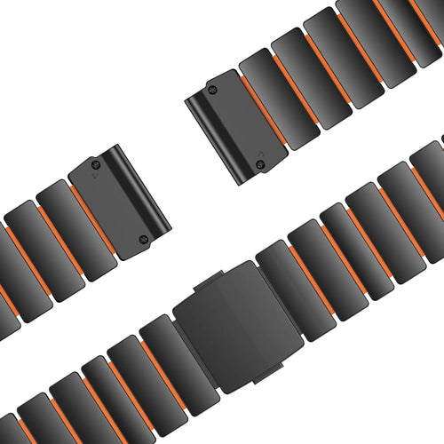 Bandz Garmin D2 Delta Titanium Strap 'Hybrid' (Black/Orange)