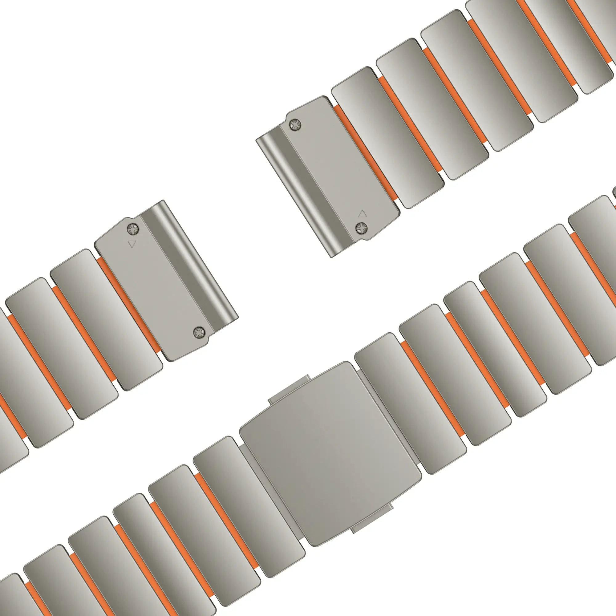 Bandz Garmin Approach S60 Titanium Strap 'Hybrid' (Titanium/Orange)