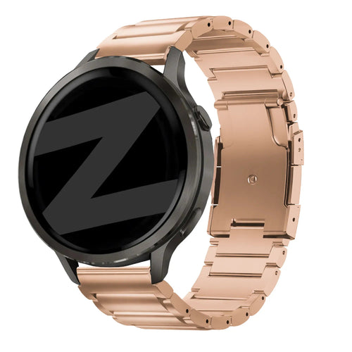 vivomove 3s titanium link band rose gold