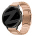 Bandz Garmin Vivomove 3s Titanium Link Strap (Rose Gold)