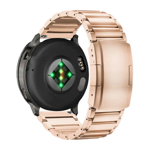 Bandz Garmin Vivomove 3s Titanium Link Strap (Rose Gold)