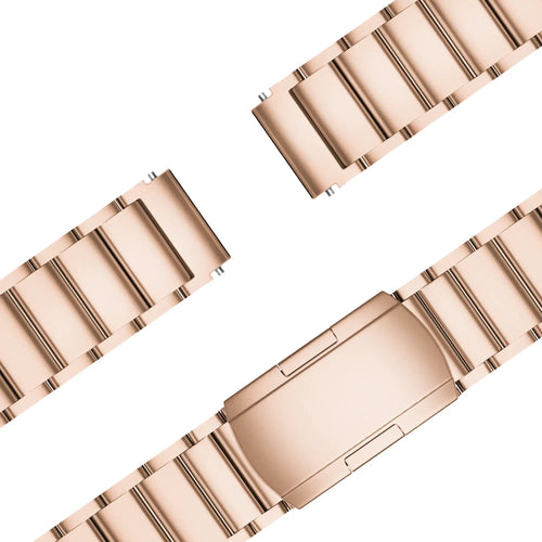 Bandz Garmin Vivomove 3s Titanium Link Strap (Rose Gold)