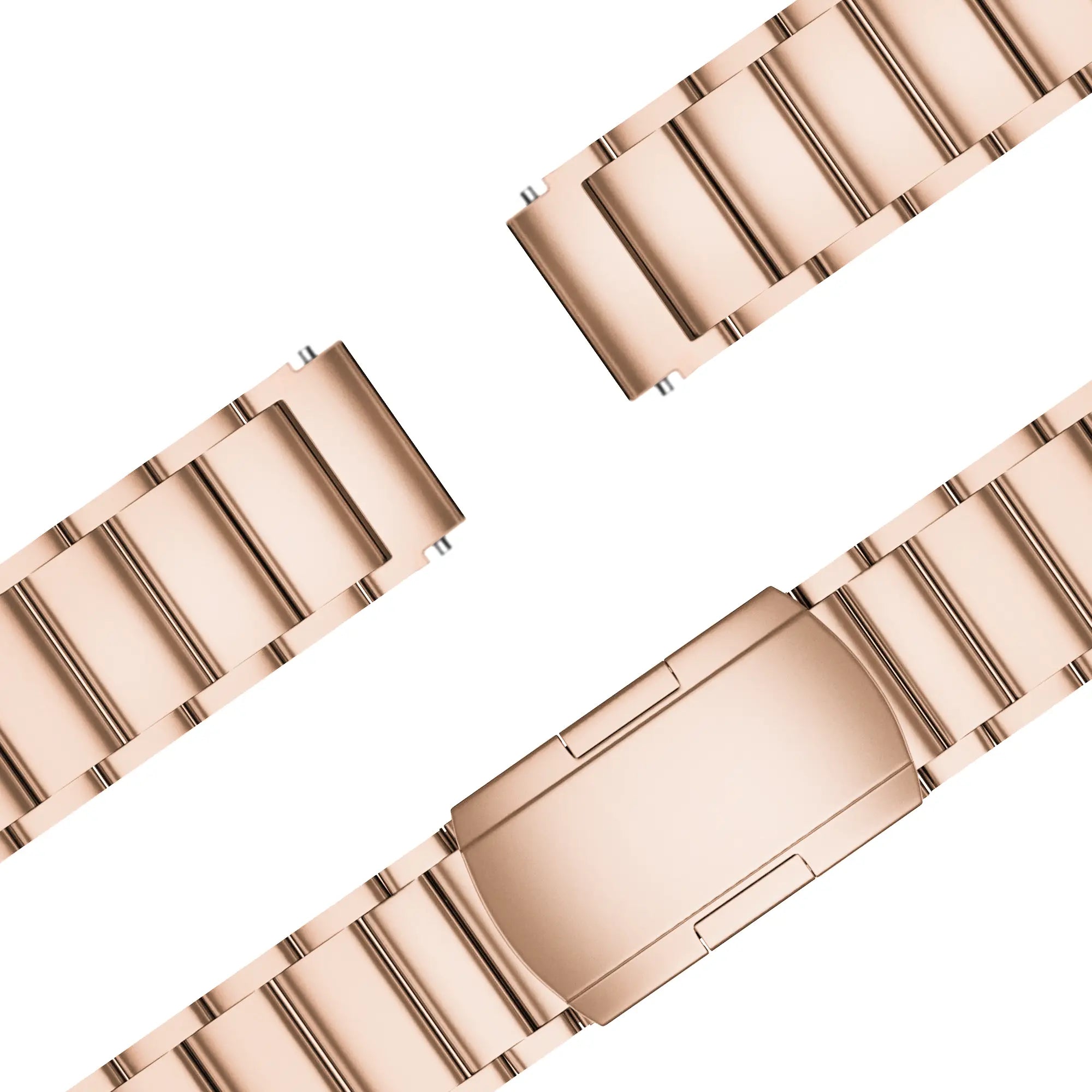 Bandz Garmin Vivomove 3s Titanium Link Strap (Rose Gold)