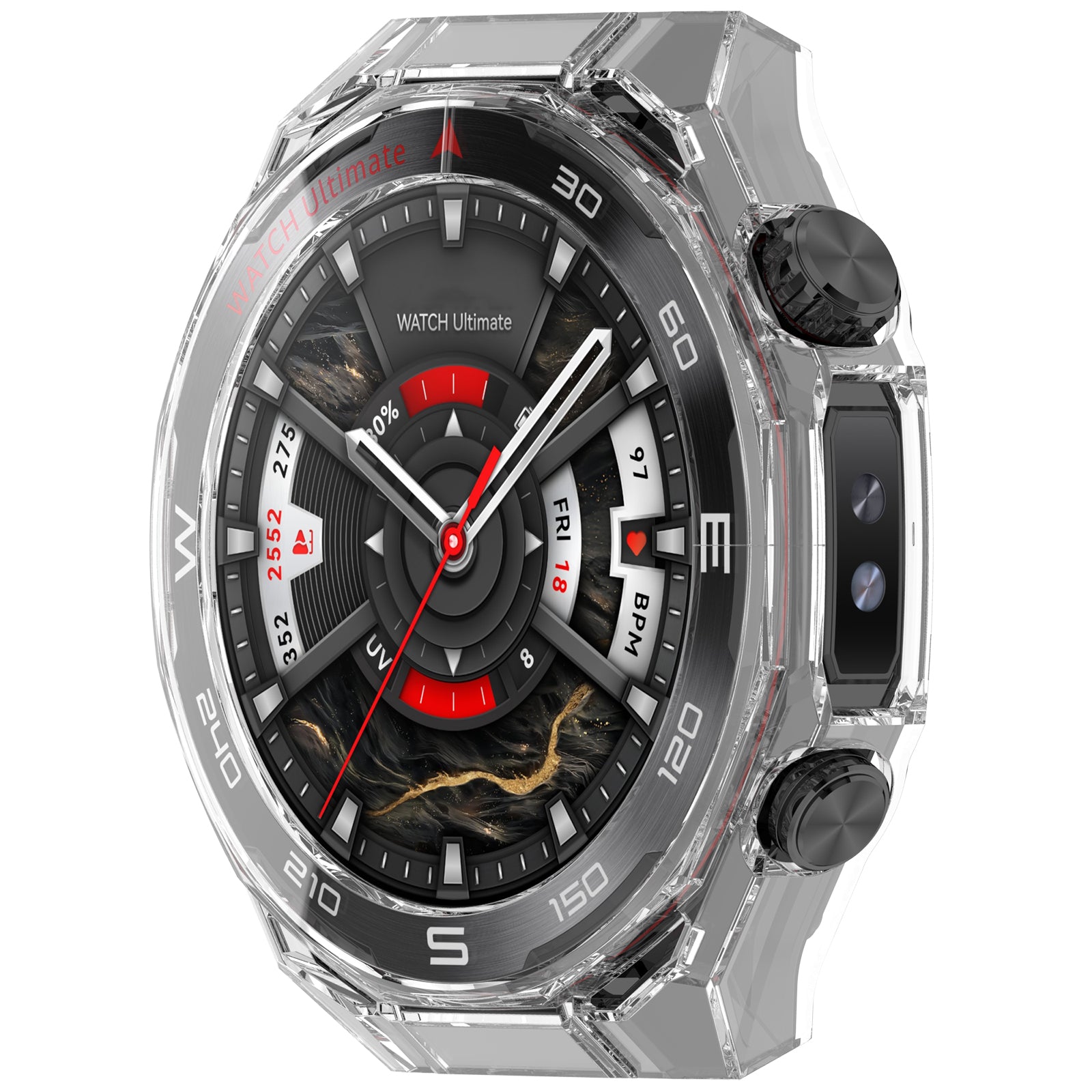 Huawei Watch Ultimate 2 PC Case with Glass (Transparent)