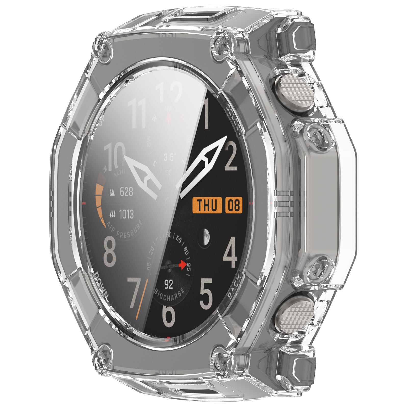 Amazfit T-Rex Ultra 2 PC Case with Glass (Transparent)