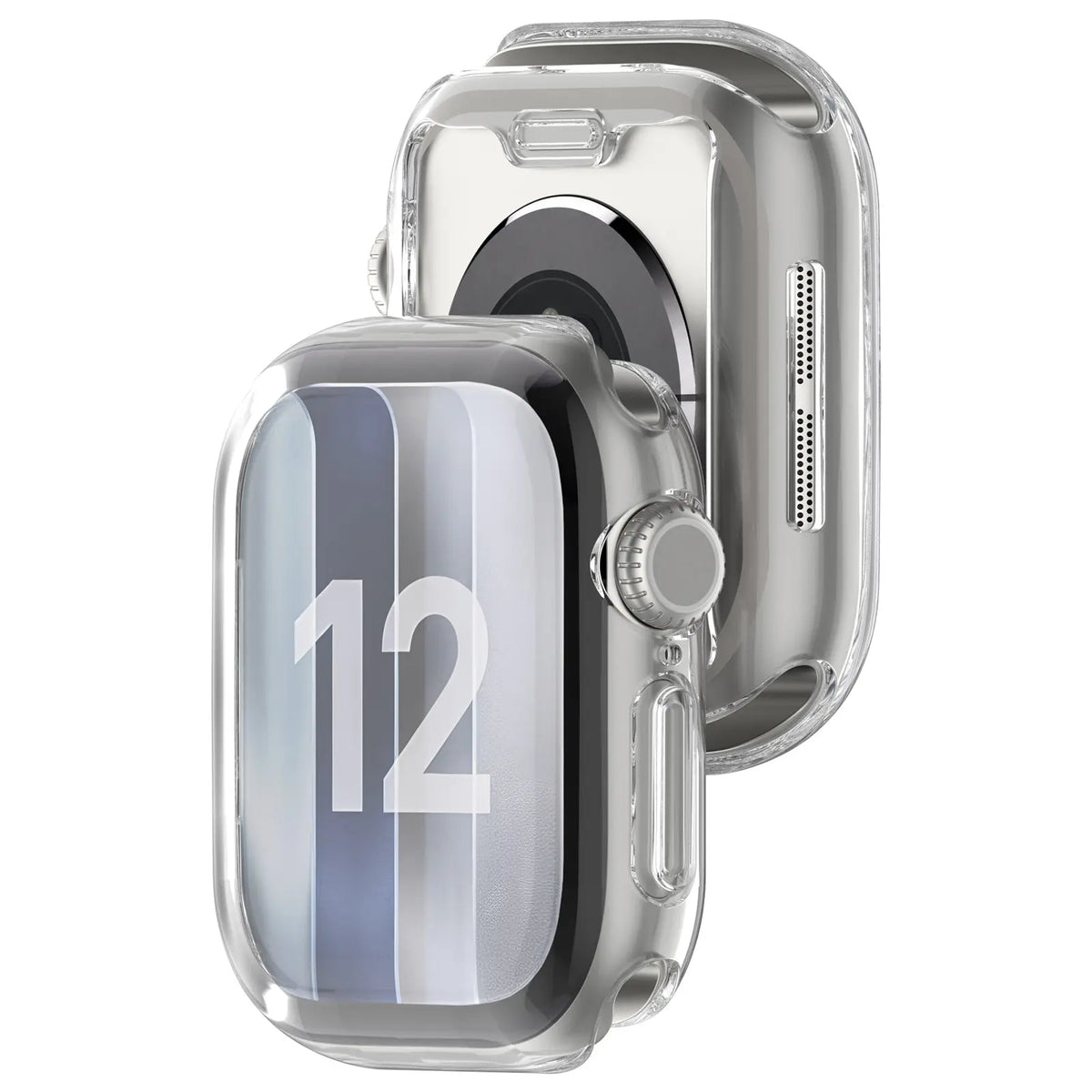 Apple Watch 12 - 46mm TPU Case Full Cover (Transparent)