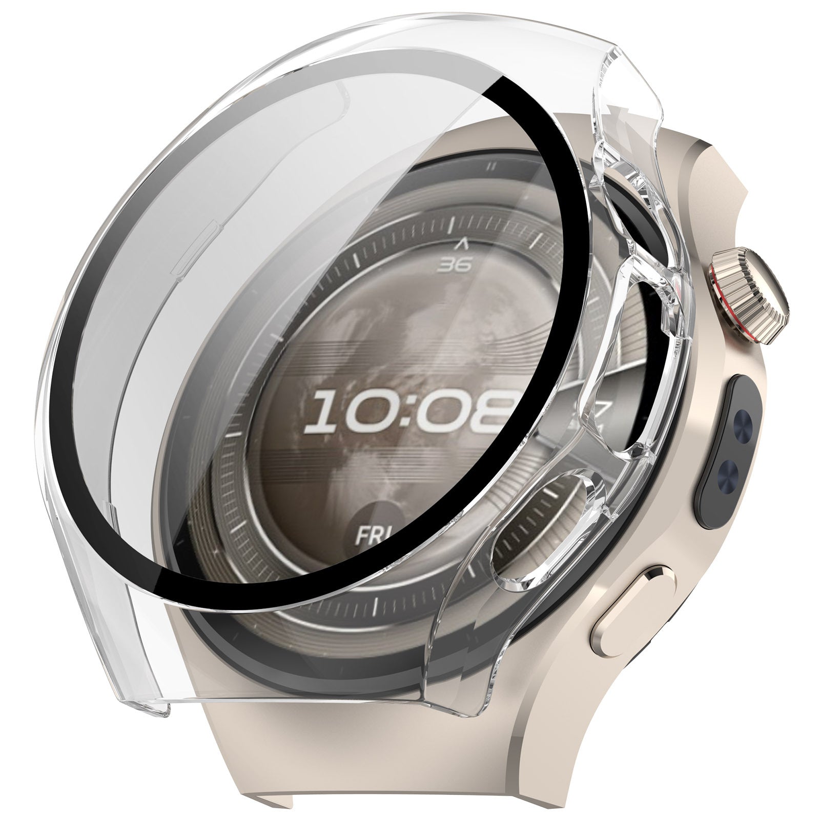 Huawei Watch 5 - 46mm Hard Case with Glass (Transparent)