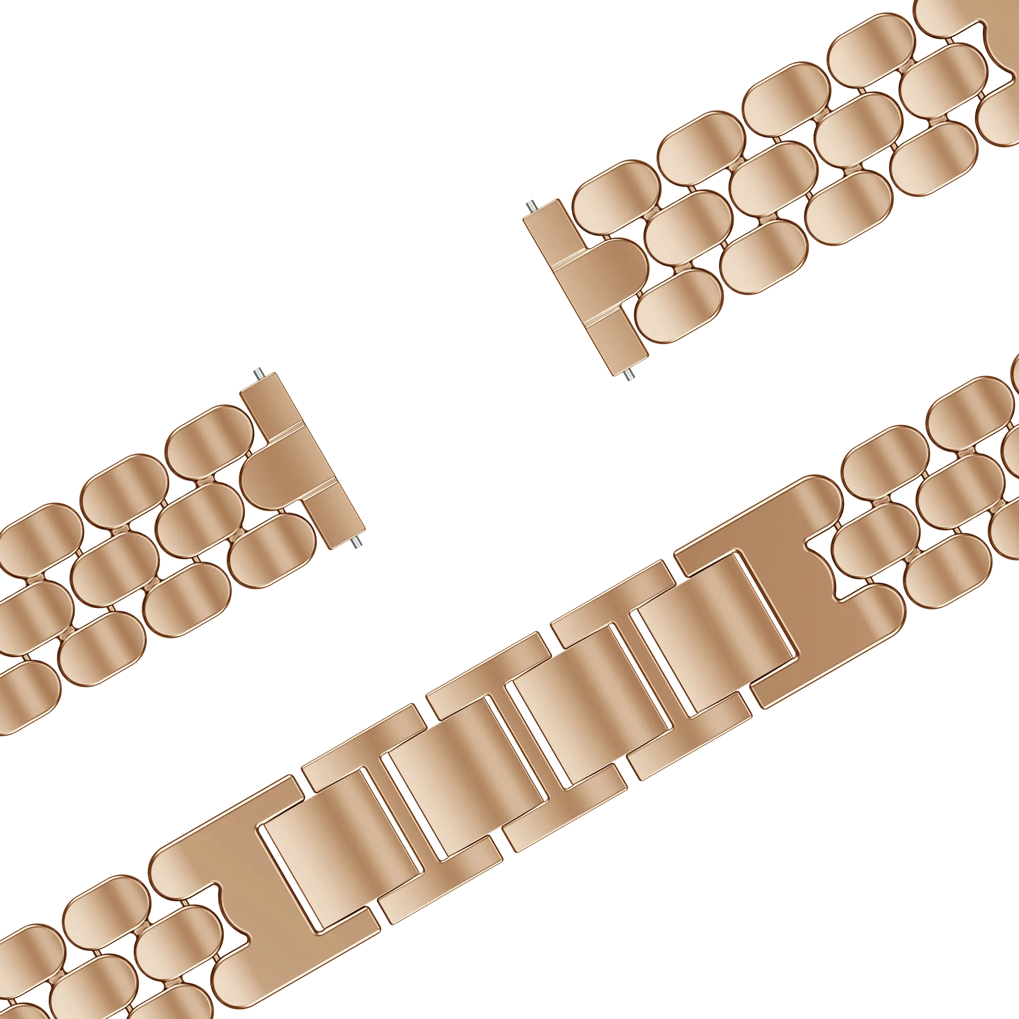 Bandz Fossil Gen 5e - 42mm Steel Strap 'Oval' (Rose Gold)