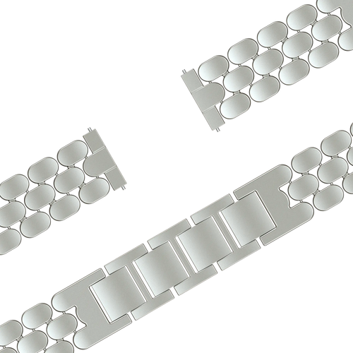 Bandz Fossil Gen 5e - 42mm Steel Strap 'Oval' (Starlight)