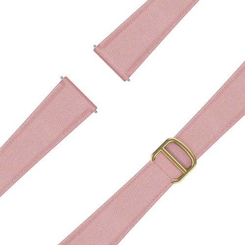 Bandz Amazfit Bip U Leather Strap 'D-Type' (Pink)