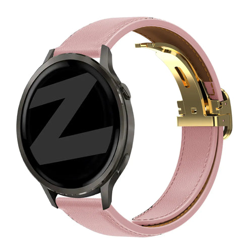 Bandz Amazfit Cheetah 2 Pro Leather Strap 'D-Type' (Pink)