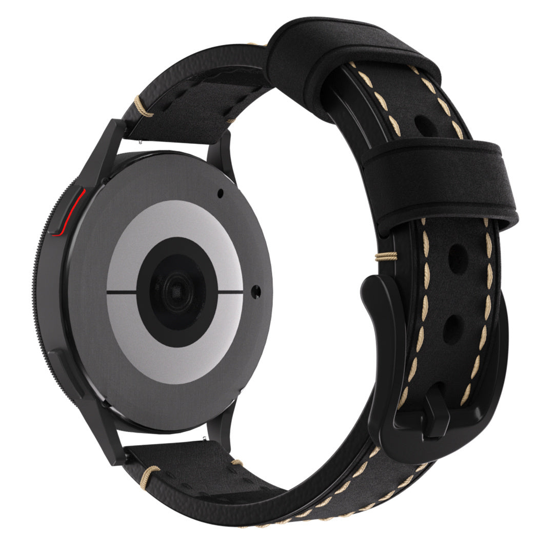 Huawei Watch 5 - 42mm Genuine Leather Strap (Black)