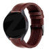 Bandz Amazfit Bip 5 Leather Strap 'Classic' (Dark Brown)