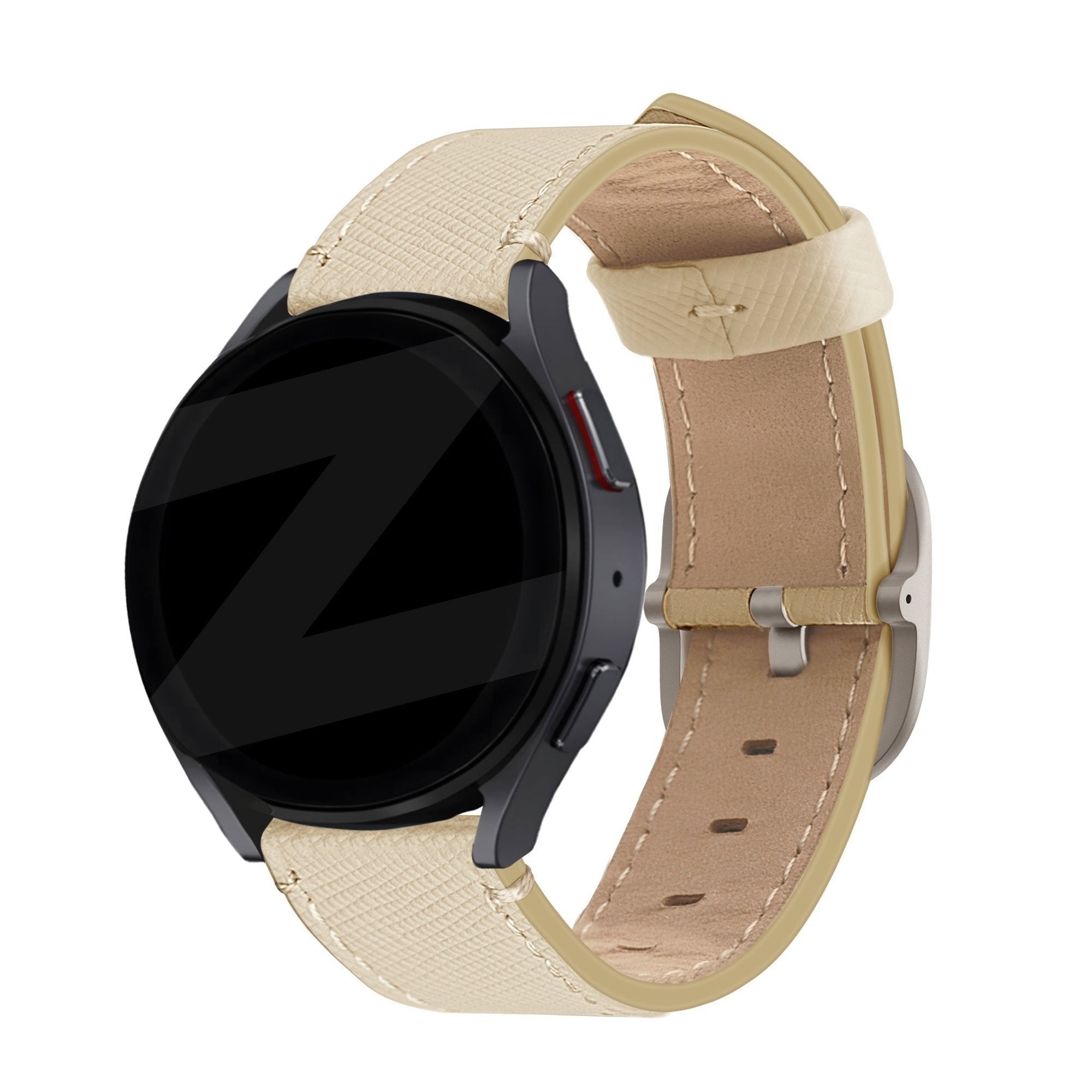 Bandz Redmi Watch 5 Lite Leather Strap 'Deluxe' (Khaki)