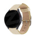 Bandz Xiaomi Amazfit Bip Leather Strap 'Deluxe' (Khaki)