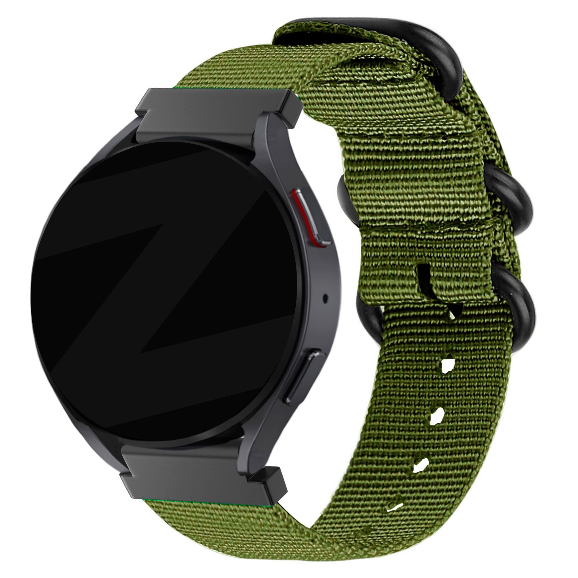 Bandz Huawei Watch GT 5 - 46mm Nylon Strap with Buckle (Green)