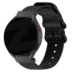 Bandz Honor Watch 4 Pro Buckled Nylon Strap (Black)