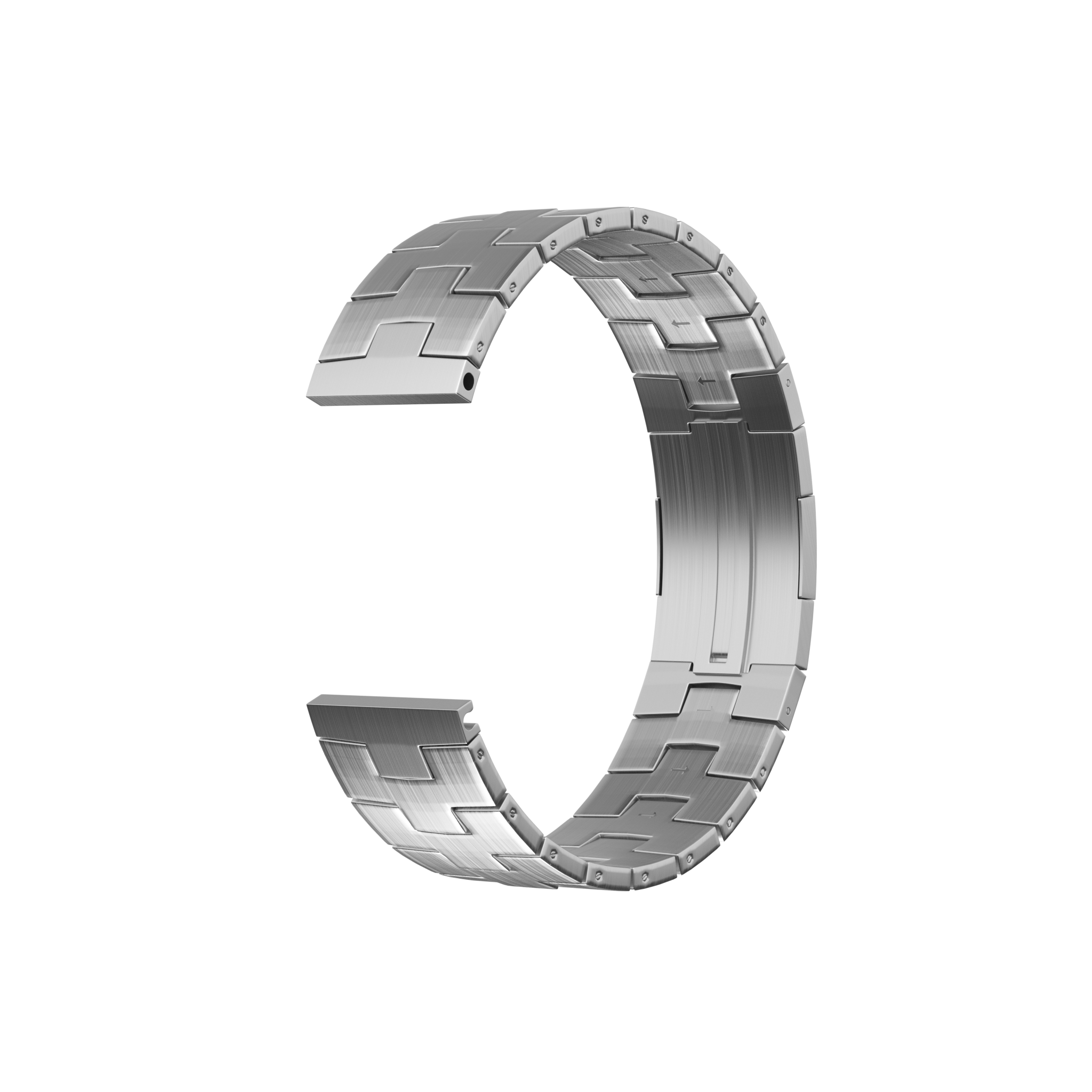 Suunto 9 Peak Pro Titanium Grain Strap (Flat Buckle) (Silver)