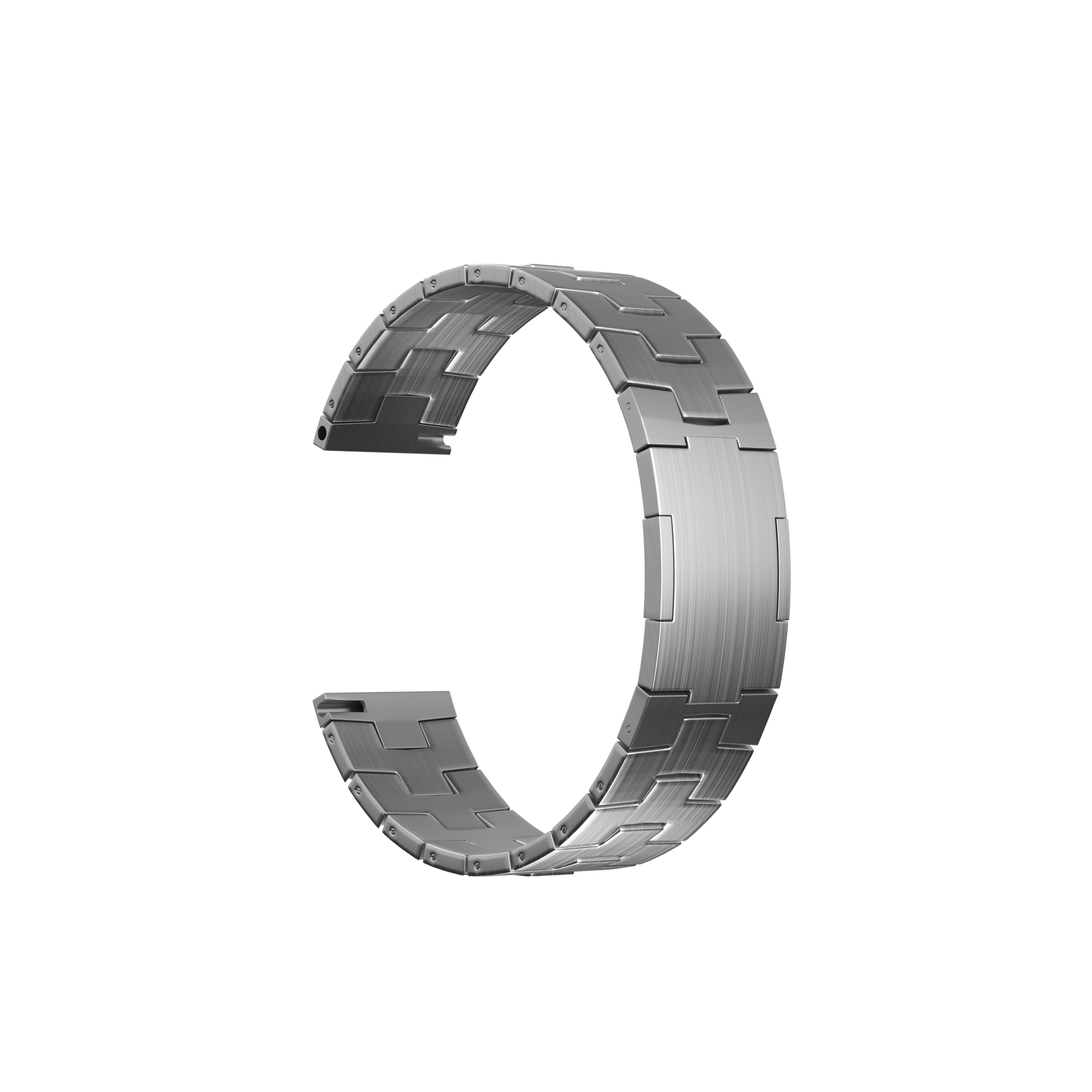 Suunto Vertical 2 Titanium Grain Strap (Flat Buckle) (Silver)