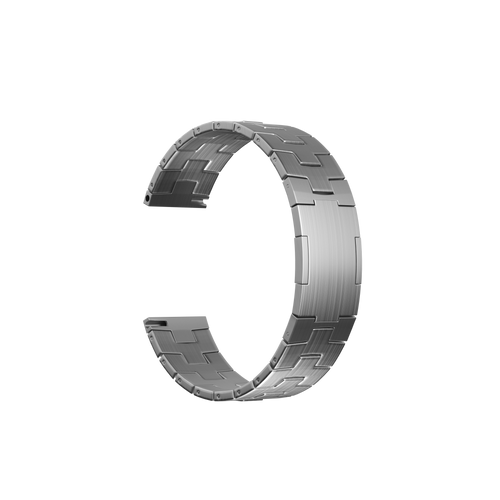 Redmi Watch 5 Active Titanium Grain Strap (Flat Buckle) (Silver)