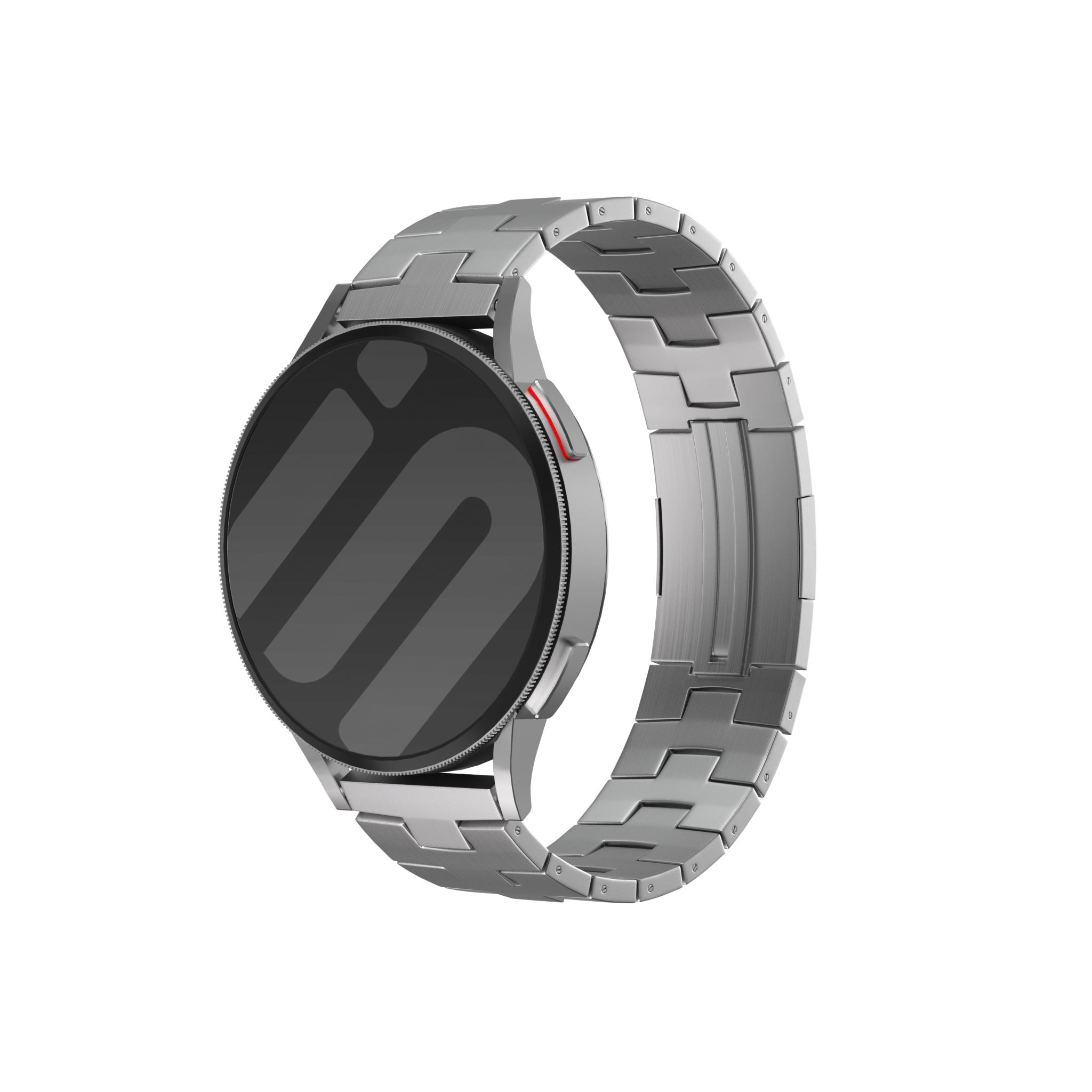 OnePlus Watch 3 Titanium Grain Band (Flat Buckle) (Silver)