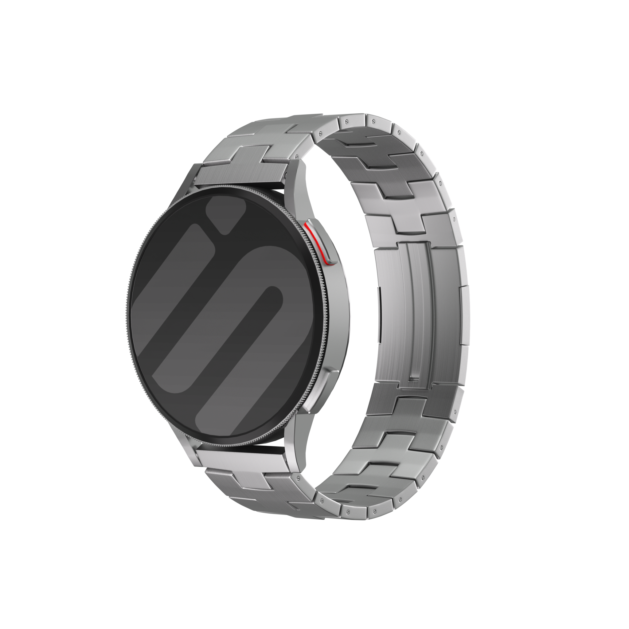 Amazfit Balance Titanium Grain Strap (Flat Buckle) (Silver)
