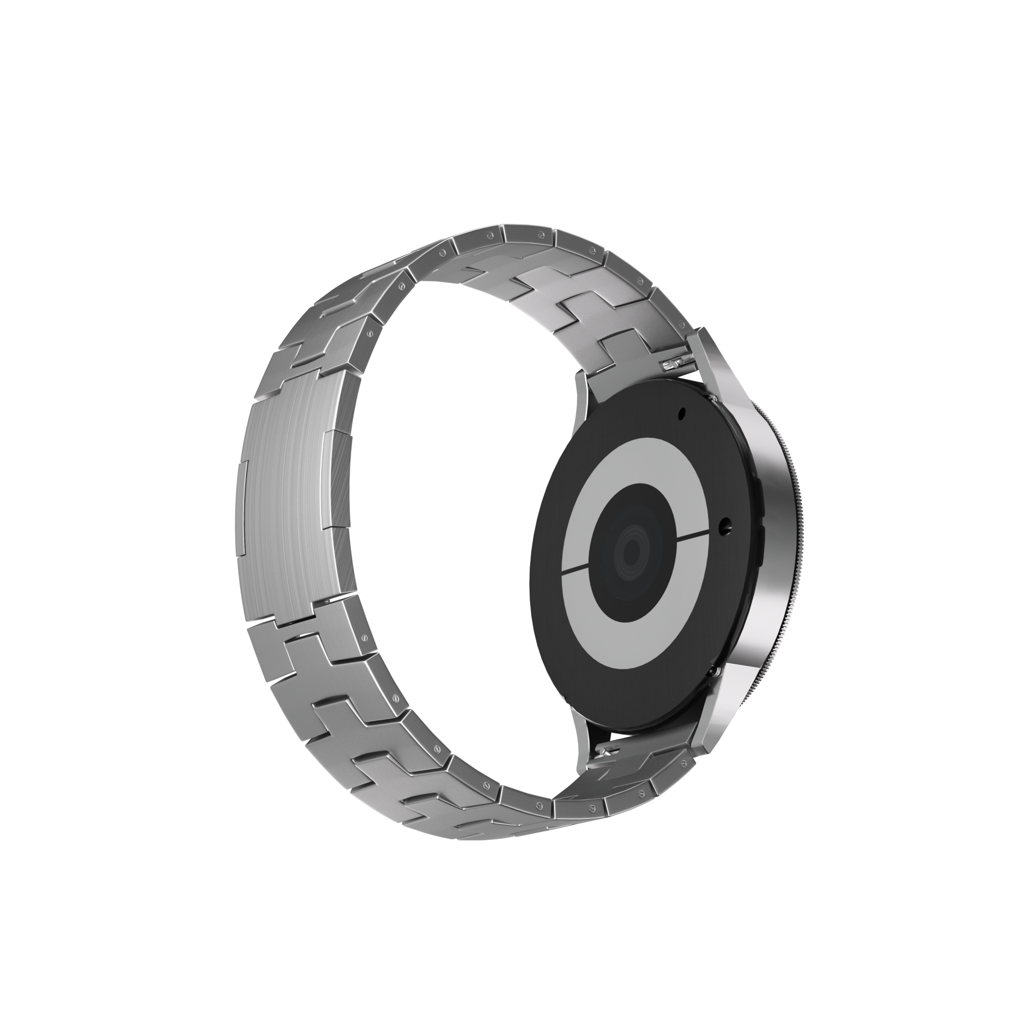 Suunto 9 Peak Pro Titanium Grain Strap (Flat Buckle) (Silver)