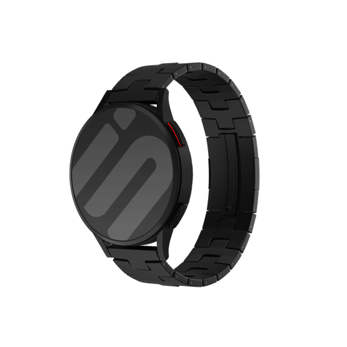 Huawei Watch GT 5 Pro - 46mm Titanium Grain Strap (Flat Closure) (Black)
