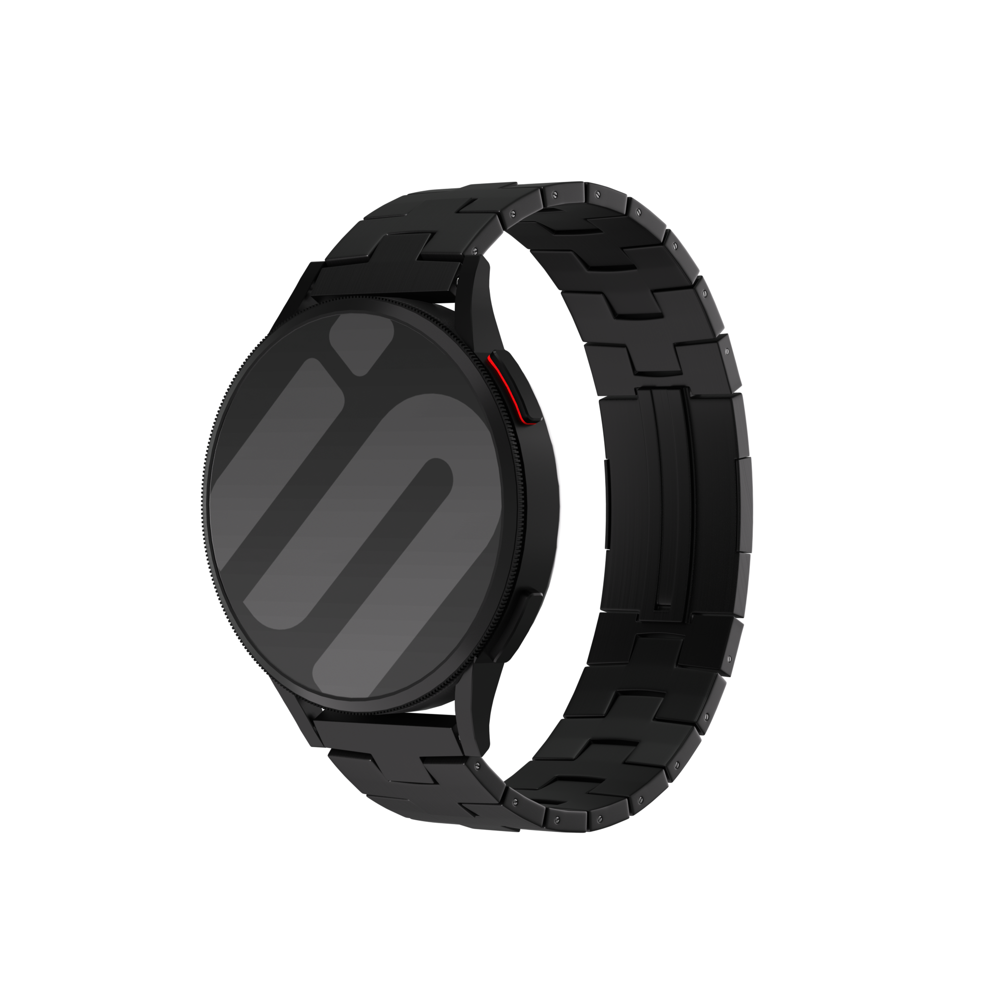 Amazfit Balance Titanium Grain Strap (Flat Buckle) (Black)