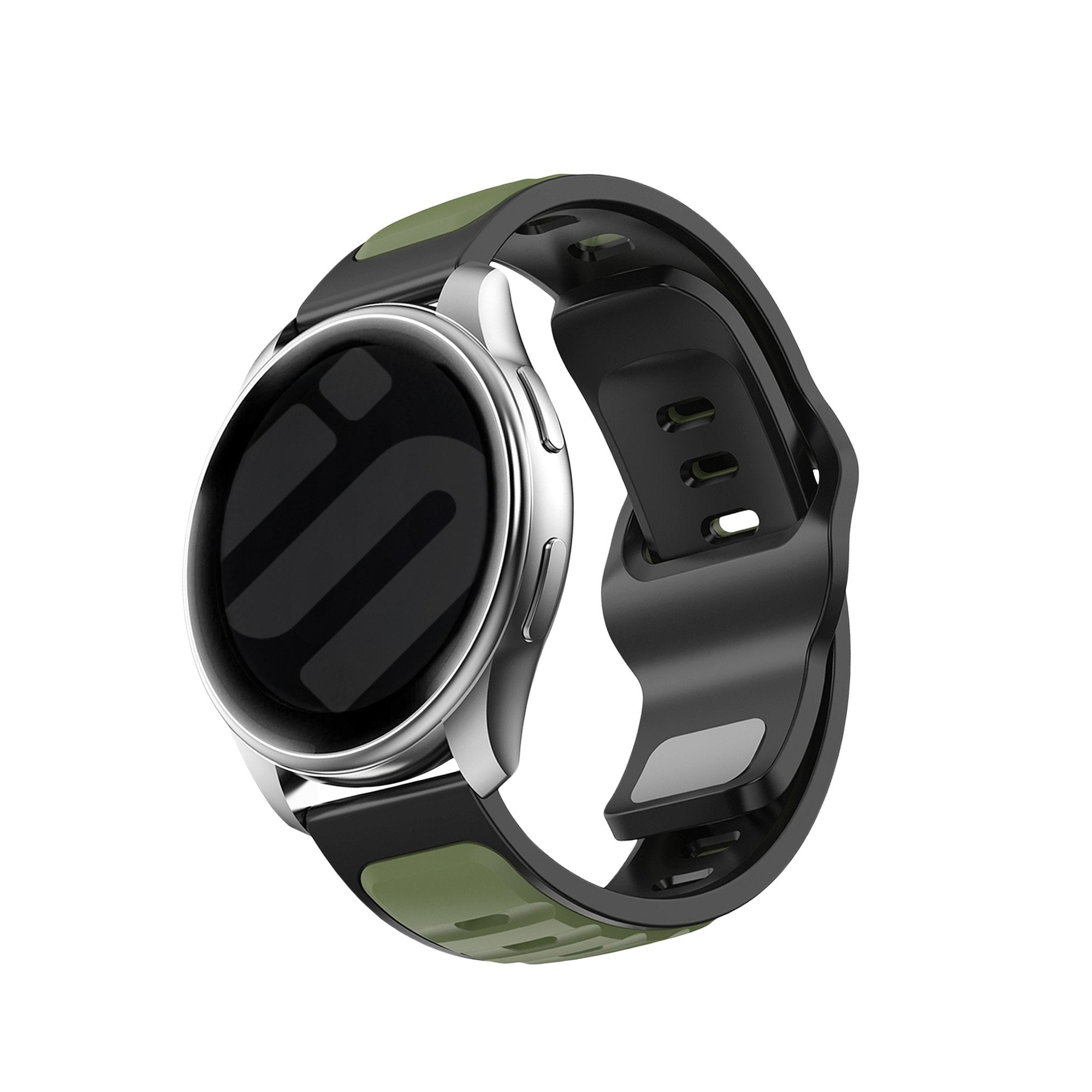 Withings Steel HR - 40mm Outdoor Duo Silicone Strap (Green/Black)
