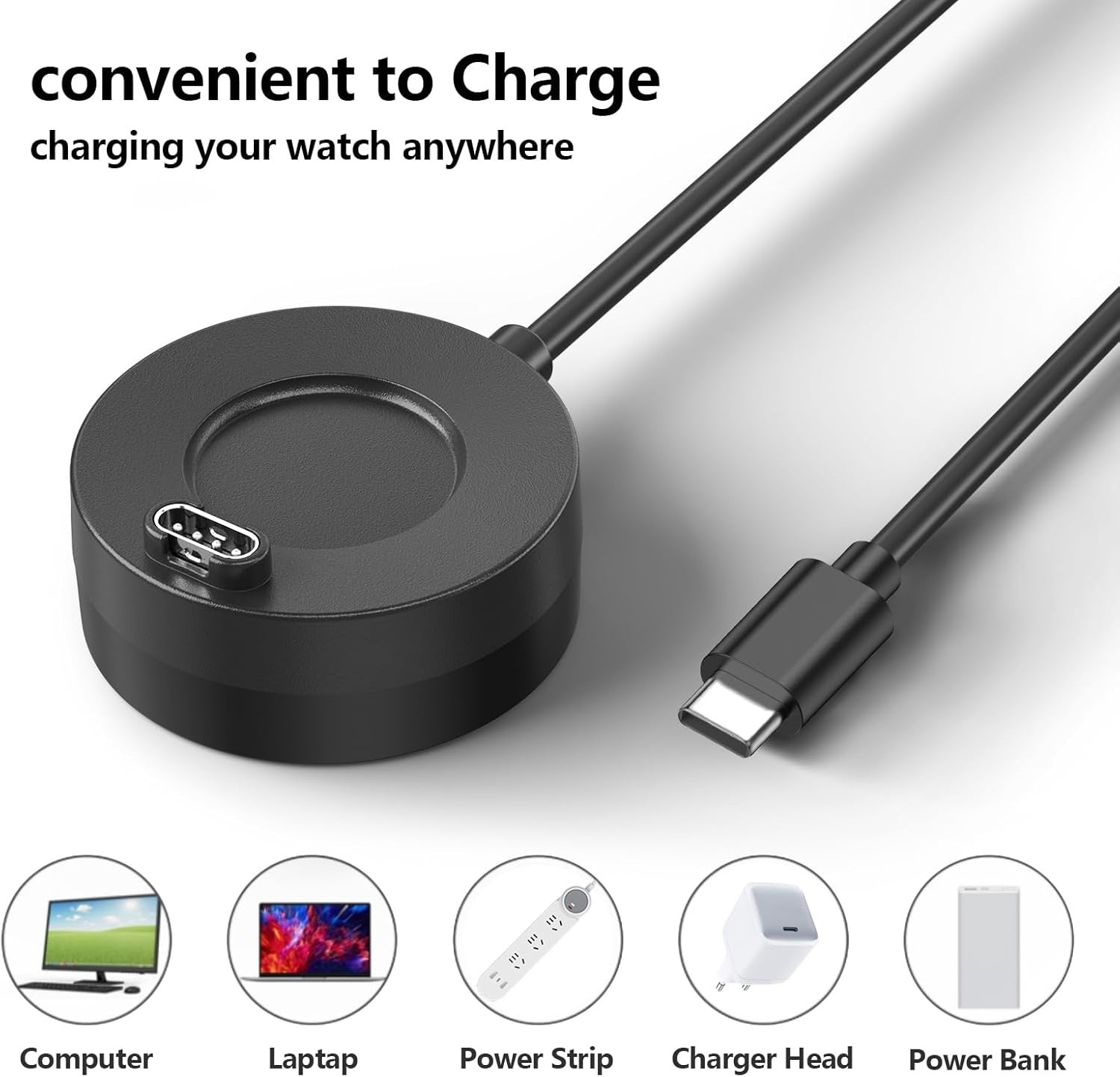 USB-C-Charger for Garmin-Smartwatches