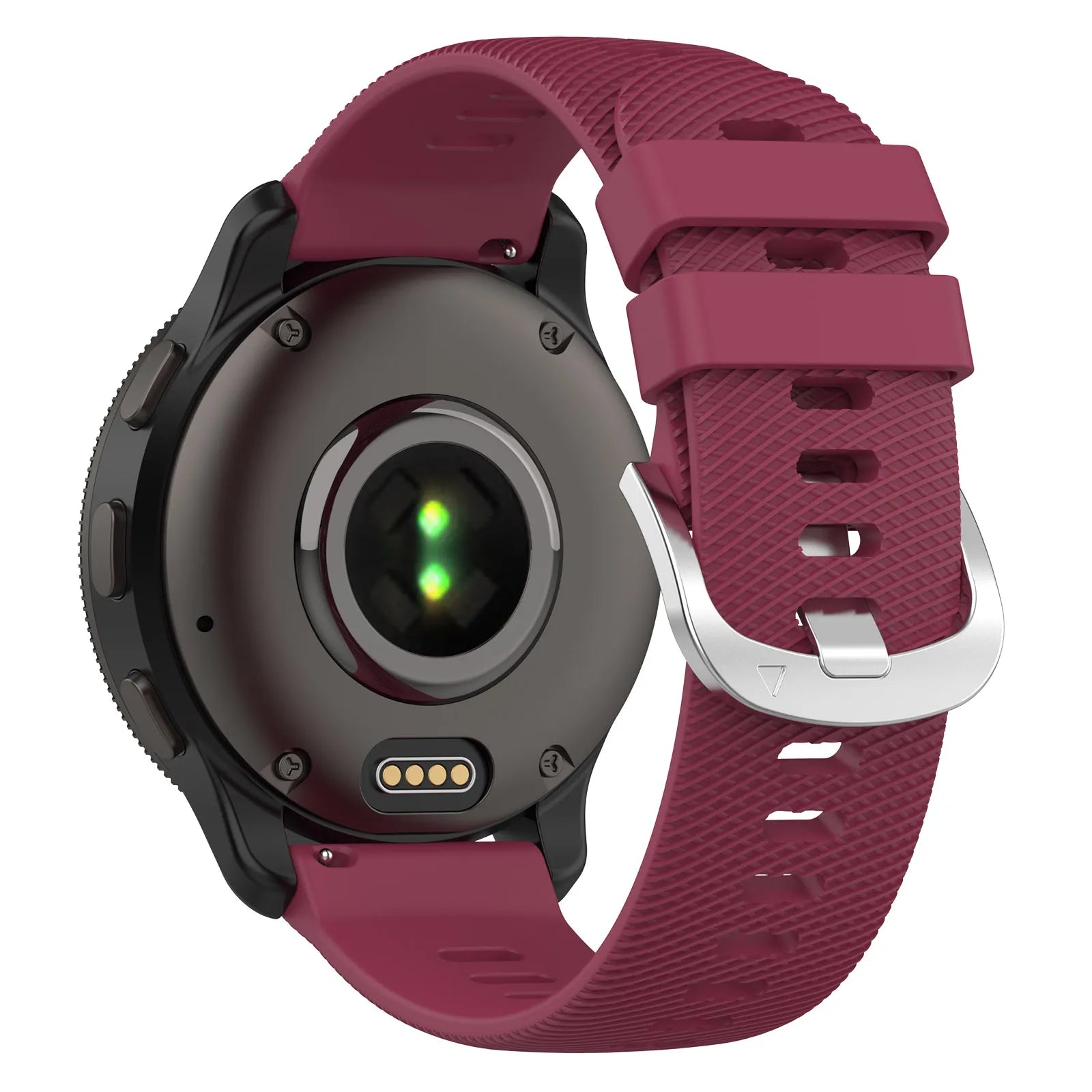 Coros Pace Pro Silicone Strap (Wine Red)