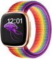 Fitbit Versa 3 Nylon Strap (Rainbow)