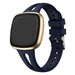 Fitbit Versa 3 Luxury Silicone Strap (Dark Blue)