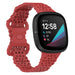 Fitbit Sense Silicone Strap with Pattern (Red)