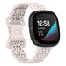 Fitbit Sense Silicone Strap with Pattern (Grey/Pink)