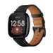 Fitbit Versa 3 Modern Leather Strap (Black)