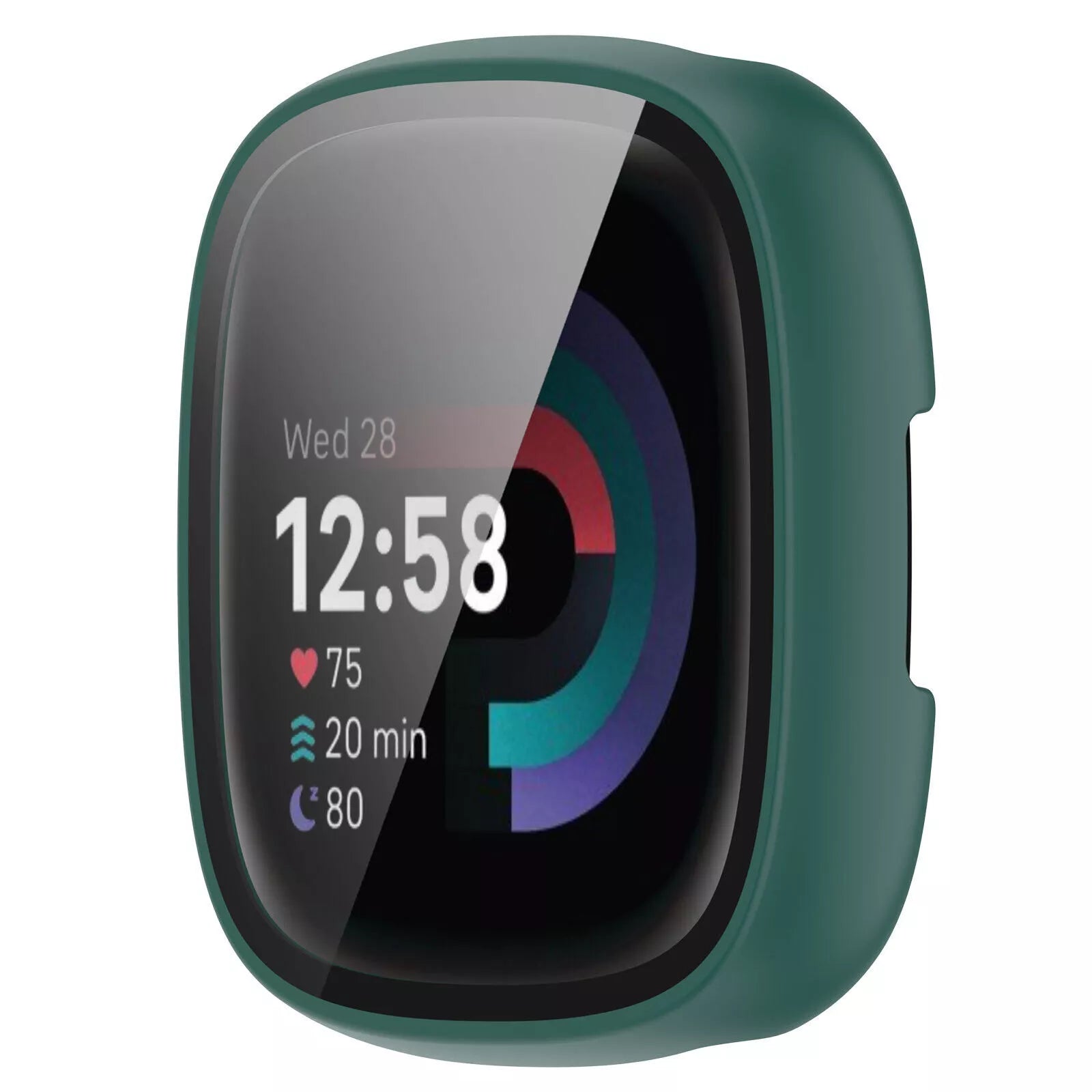 Fitbit Versa 4 / Sense 2 Hard Case with Glass (Green)