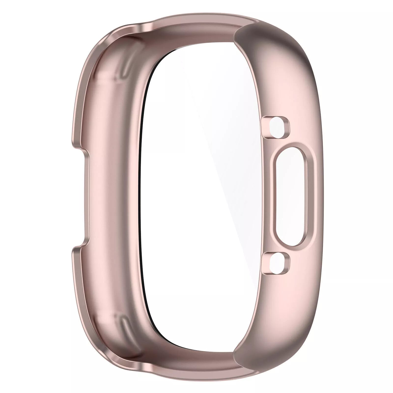 Fitbit Versa 4 / Sense 2 Hard Case with Glass (Rose Gold)