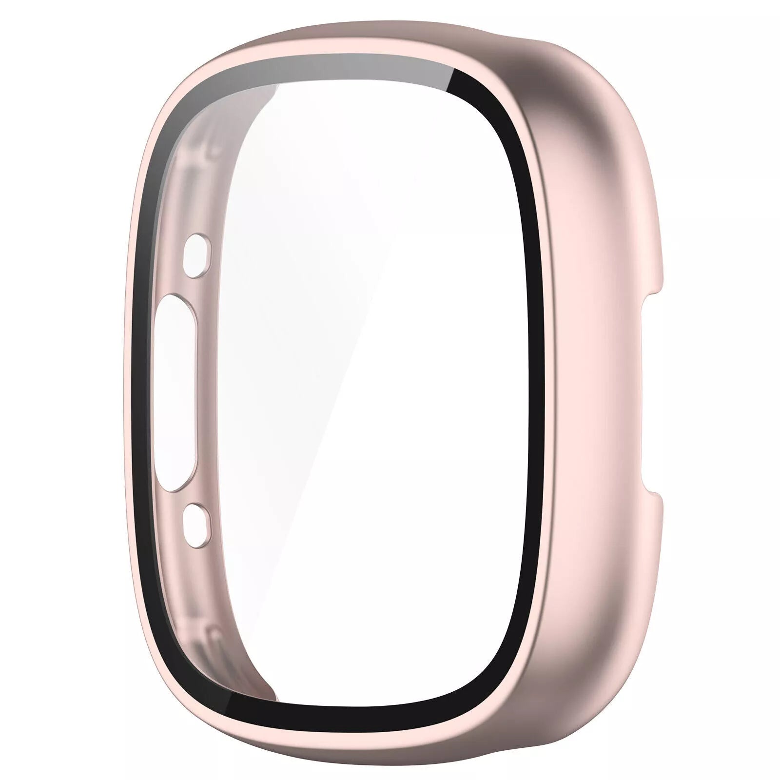 Fitbit Versa 4 / Sense 2 Hard Case with Glass (Rose Gold)