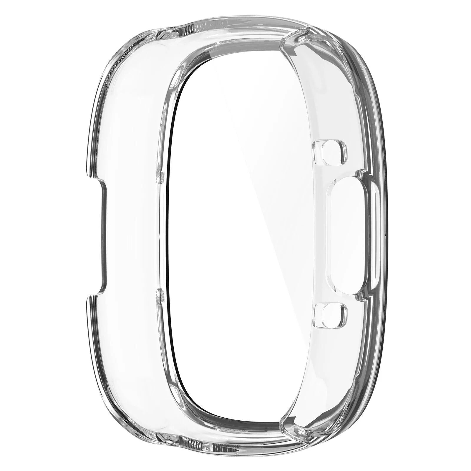 Fitbit Versa 4 / Sense 2 Hard Case with Glass (Transparent)