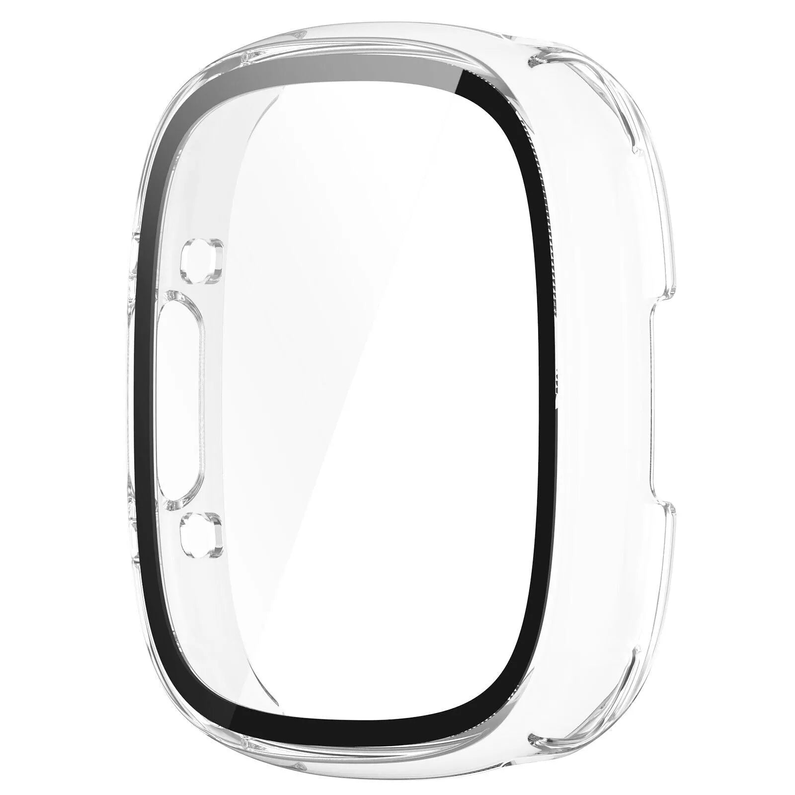 Fitbit Versa 4 / Sense 2 Hard Case with Glass (Transparent)