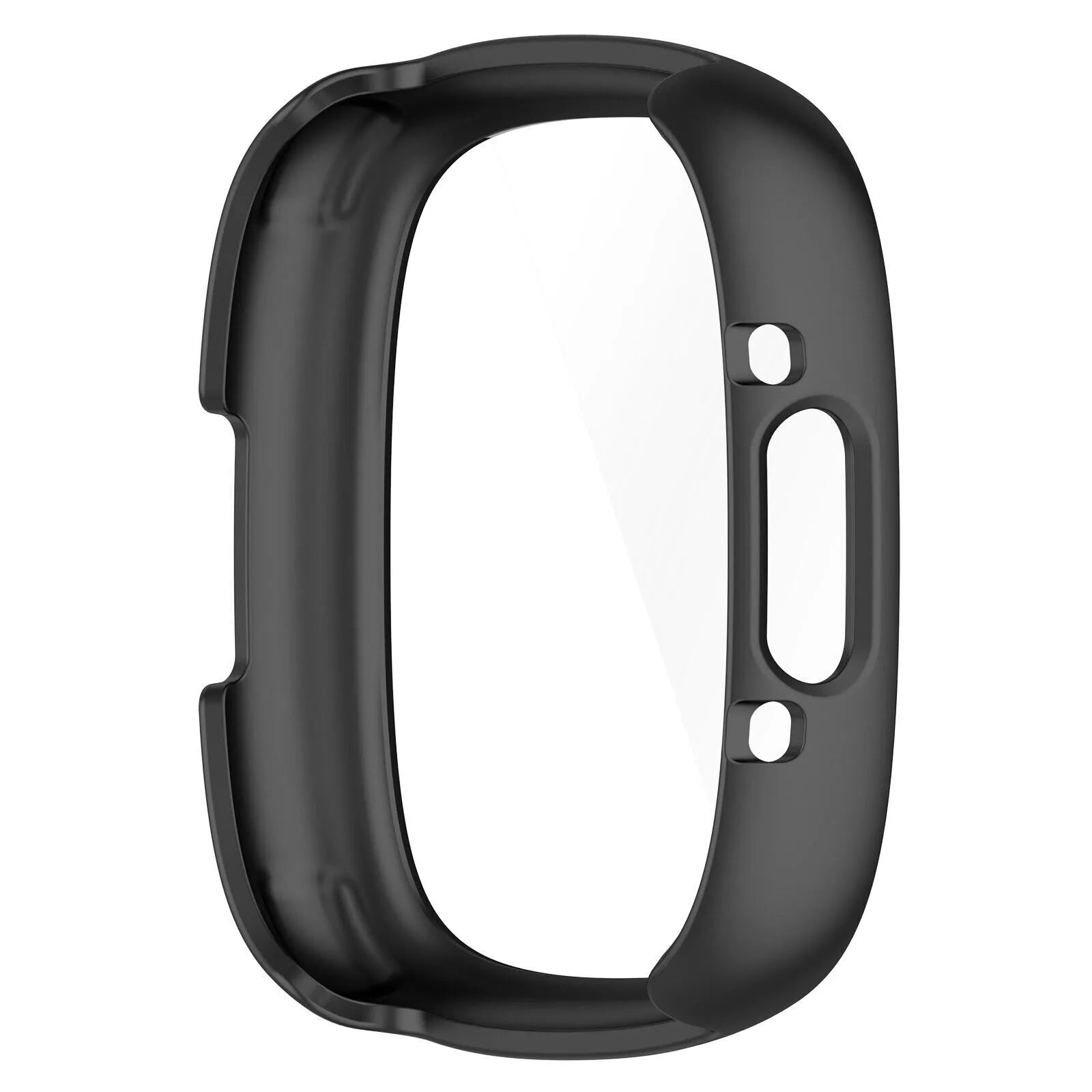 Fitbit Versa 4 / Sense 2 Hard Case with Glass (Black)