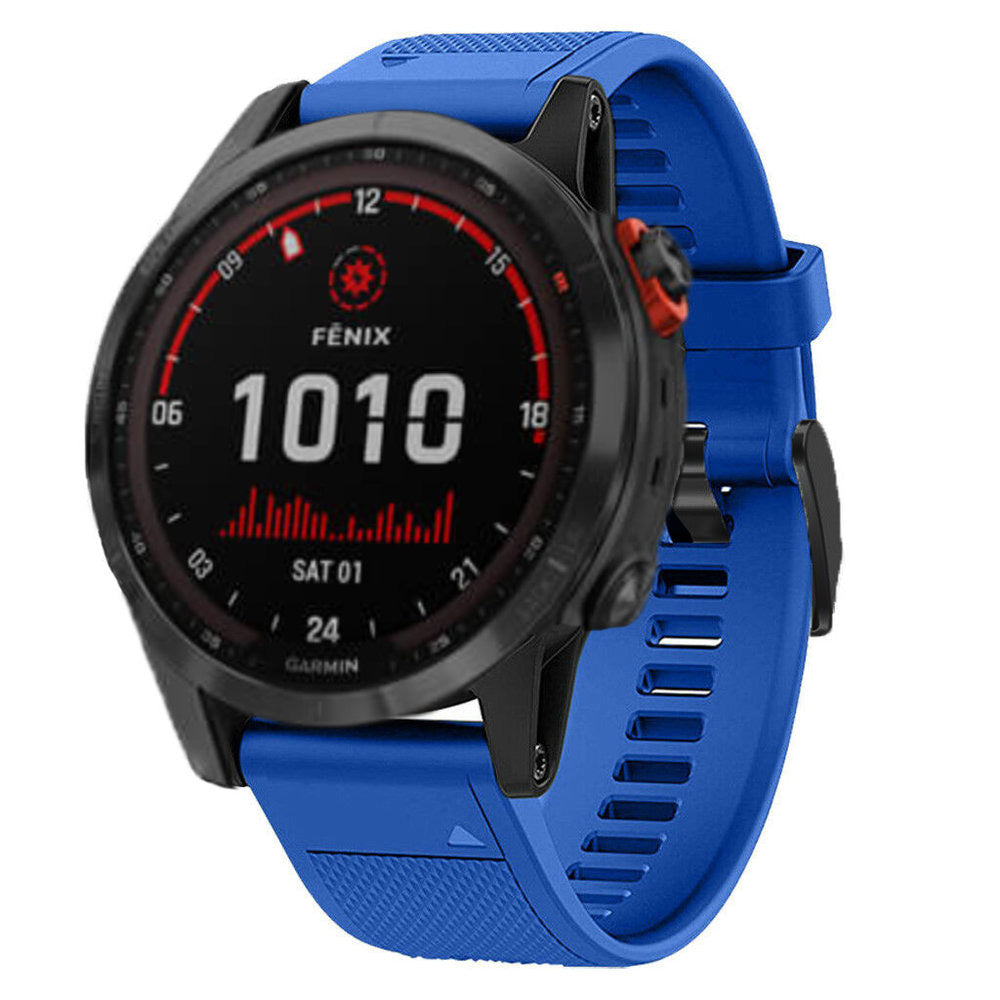 Bracelet Pour Garmin Fenix 5X-6X-7X, 26Mm Silicone Bracelet Pour Garmin Fenix 5X Plus-6X Pro-7X Bracelet Pour Garmin Fenix 5X-6X-7X, 26Mm Silicone Bracelet Pour Garmin Fenix 5X Plus-6X Pro-7X