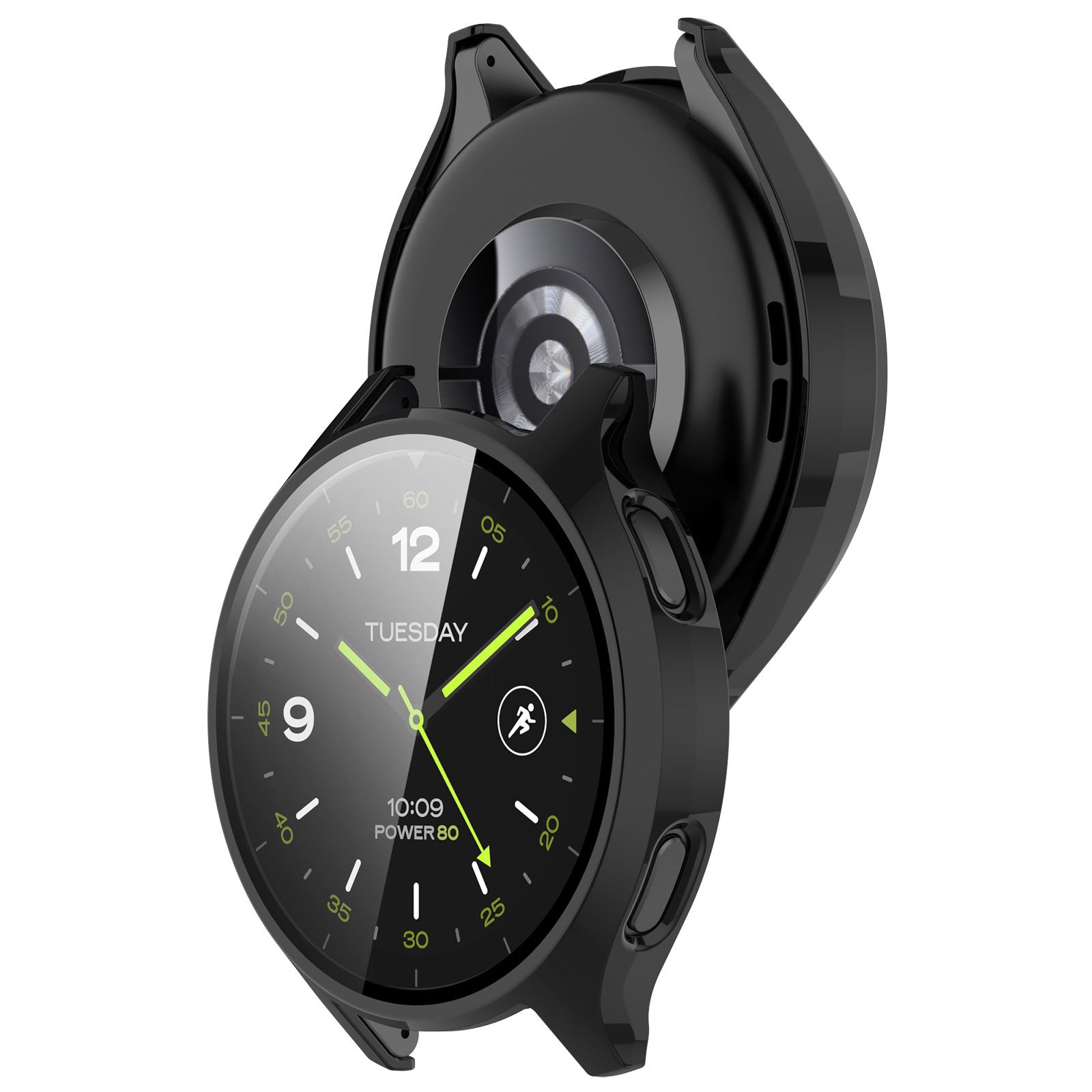 Xiaomi Watch 2 PC Case with Glass (Black)